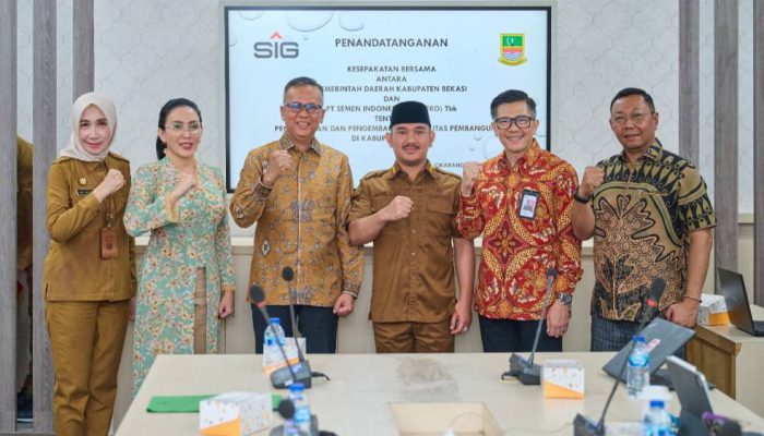 SIG Dukung Pembangunan Berkelanjutan Kabupaten Bekasi Melalui Kesepakatan Bersama Pemkab