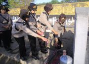 Peringati HUT ke-77, Polwan Polres Madiun Gelar Ziarah di TMP Kota Madiun