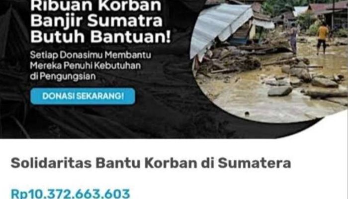 Solidaritas Banjir Sumatra, Donasi Ferry Irwandi Tembus Rp10,3 Miliar