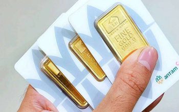 Harga Emas Antam Melonjak Rp40.000, Tembus Rp3,087 Juta per Gram