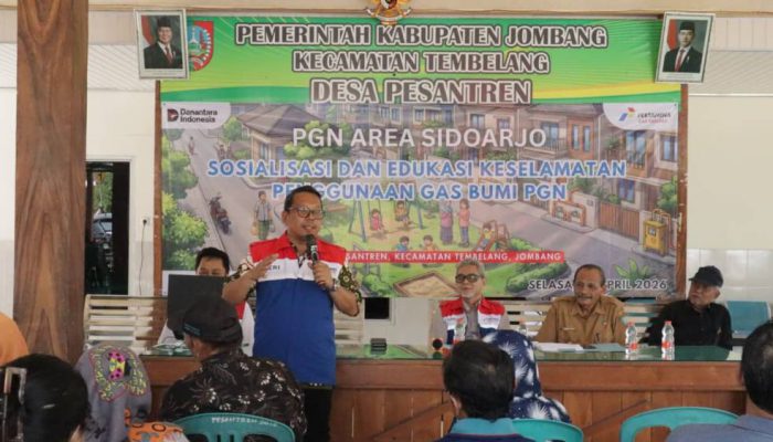 Sosialisasi PGN di Jombang, Warga Dibekali Penanganan Darurat Gas