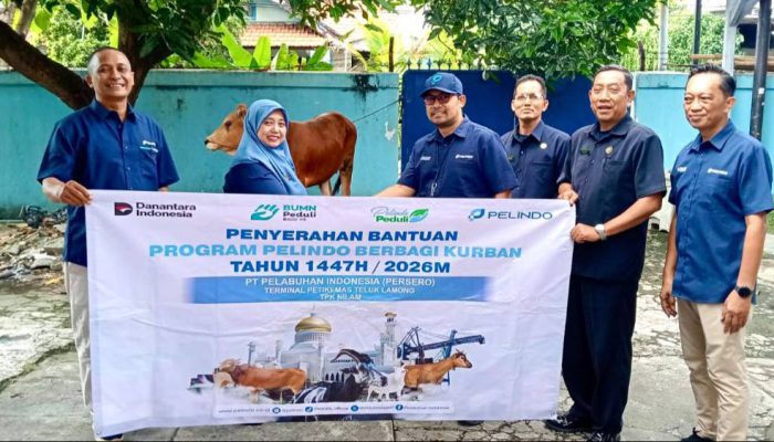 Pelindo Berbagi Kurban, PT Terminal Teluk Lamong Jalin Kebersamaan dengan Warga