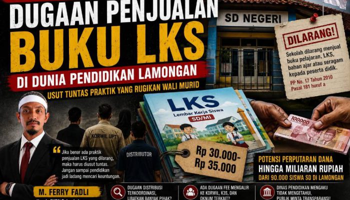 FKBN Lamongan Minta Dugaan Penjualan LKS Ditelusuri, Jangan Bebani Orang Tua Siswa