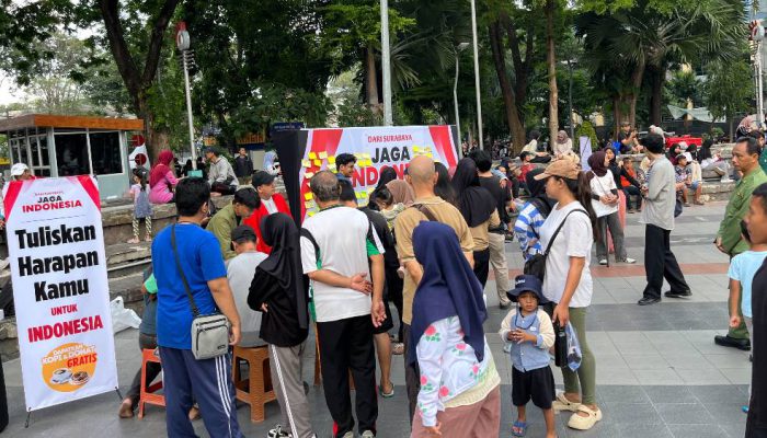 Di Tengah Beragam Isu, Warga Surabaya Pilih Sebarkan Optimisme untuk Indonesia