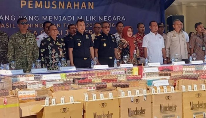 Bea Cukai Jember Musnahkan 7,4 Juta Batang Rokok Ilegal, Nilainya Capai Rp10,57 Miliar