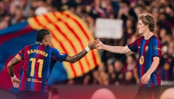 Brace Raphinha-Yamal Bawa Barcelona Menang Telak 5-2 atas Rayo Vallecano