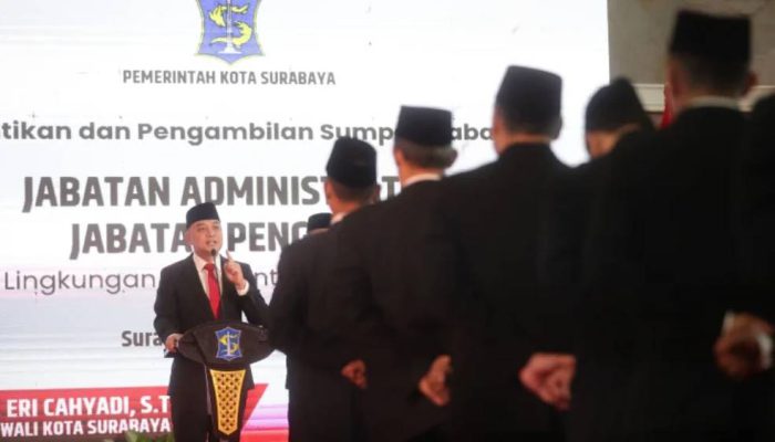 13 Kepala Perangkat Daerah Surabaya Berganti, Eri Cahyadi Soroti Target Kinerja